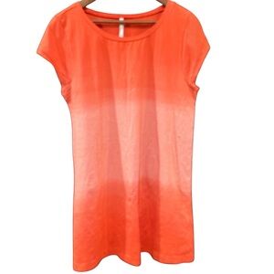 Old Navy Women's Red/ Orange Ombre Short Sleeve Dress Size XL